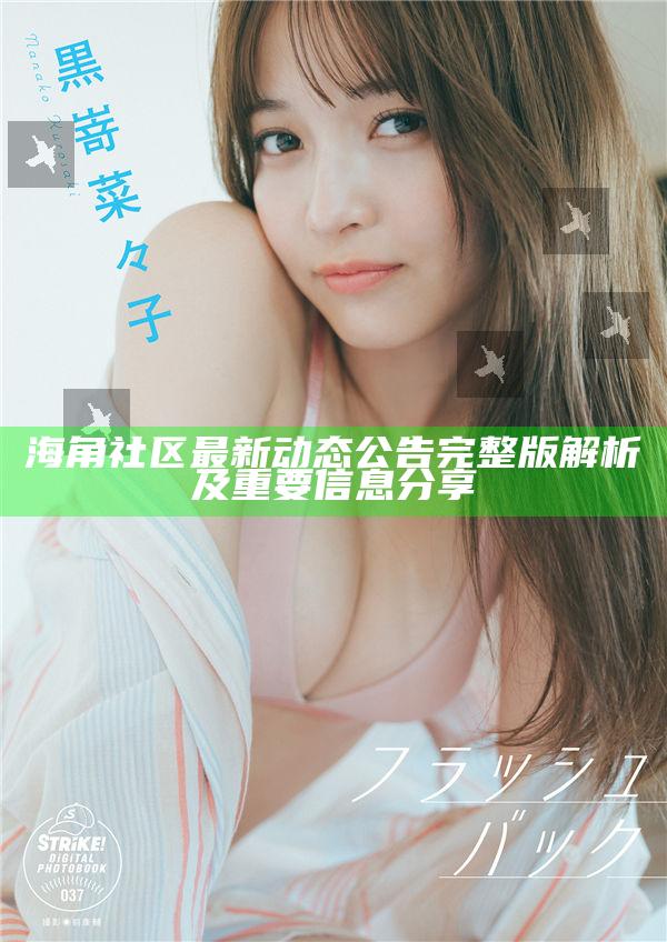 海角社區最新動態公告完整版解析及關鍵信息分享